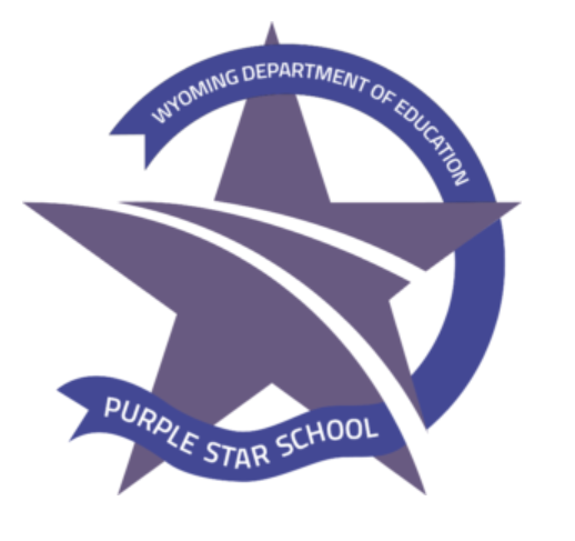 Wyoming Department of Education, Purple Star School logo